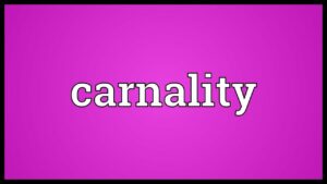 What is Carnality