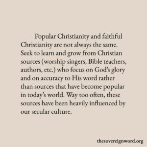 Popular Christianity: The Danger