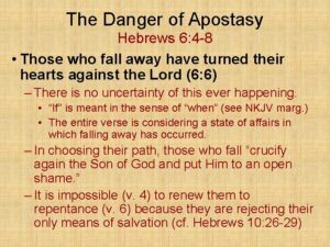 Can a Christian Backslide? - Apostasy