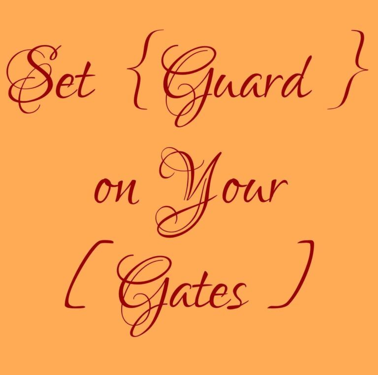 Guarding our Gates