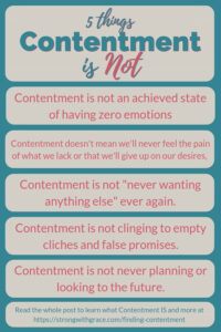 Contentment and the Bible