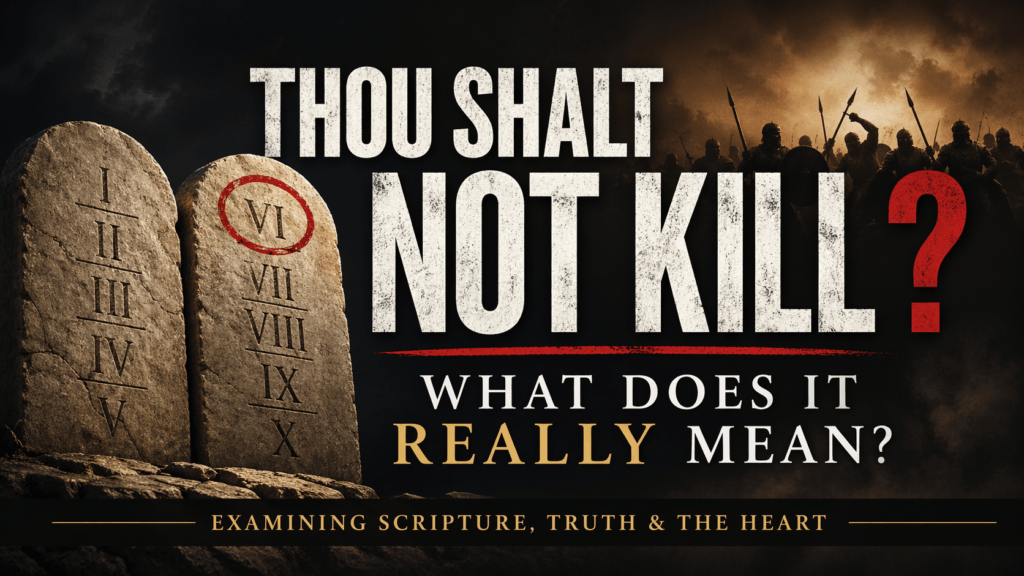 Thou Shalt Not Kill? What Does It Really Mean?